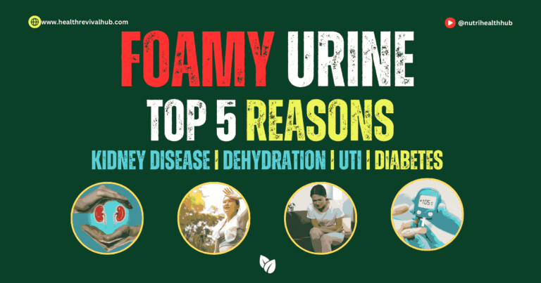 Foamy urine top 5 reasons: kidney disease, dehydration, UTI, diabetes, and their impact on health."